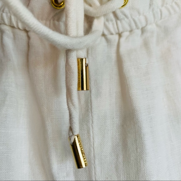 MICHAEL Michael Kors White Linen Wide Leg Pant - Picture 8 of 8